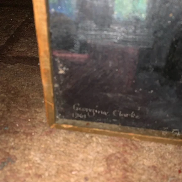 Original Georgina Smith Framed Signed Oil Painting 1961